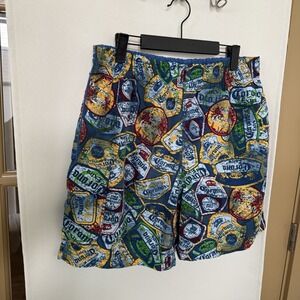 Corona Men's Medium Extra Beer Lined Swim Trunks Shorts Summer Pool Beach Swimmi